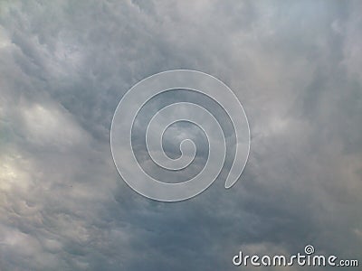 image of a gloomy gray sky Stock Photo