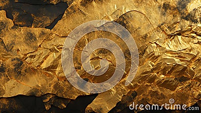 image of a gold rock texture Stock Photo