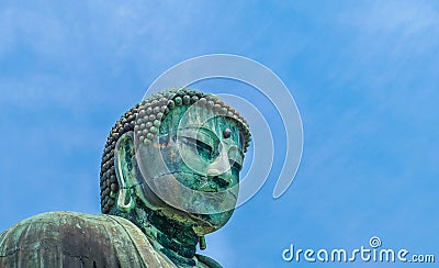 image of Great Buddha bronze statue in Kamakura, Kotokuin Temple Stock Photo