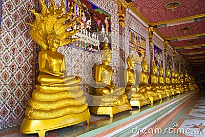 Image of group Buddha Stock Photo
