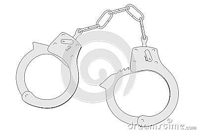 Image of hand cuffs Stock Photo