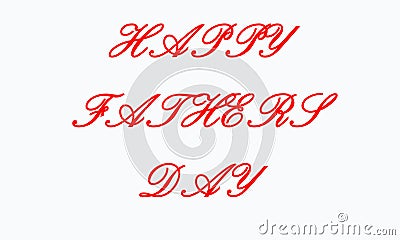 Happy father`s day, text design. Vector calligraphy. Typography poster. Usable as background. Stock Photo