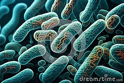 Microcosmic Symphony: Nano Technology Unveiling the Intricacies of Bio Technology Stock Photo