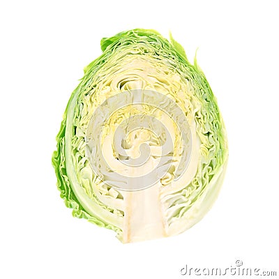 An image of a head of fresh cabbage Stock Photo