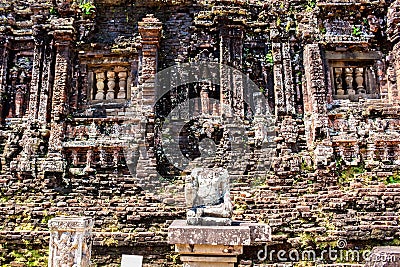 Cham Temple Ruins in Vietnam Stock Photo