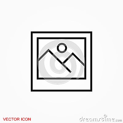 Image icon logo, illustration, vector sign symbol for design Stock Photo