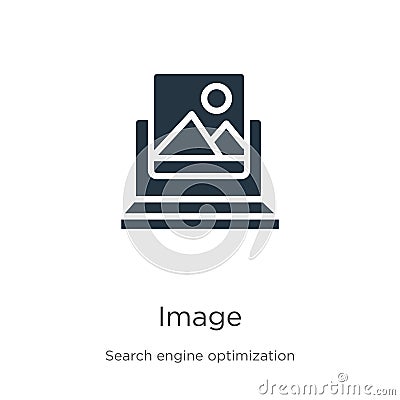 Image icon vector. Trendy flat image icon from search engine optimization collection isolated on white background. Vector Vector Illustration