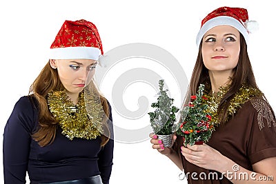 Image of inequity in Christmas day Stock Photo