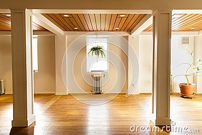 Image of interior hall. Modern architecture. Stock Photo