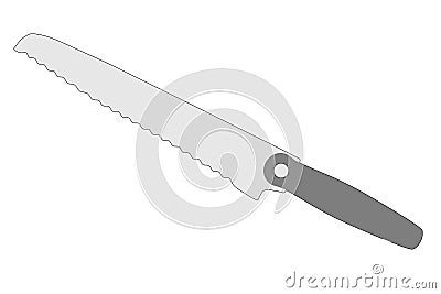 Image of kitchen knife Stock Photo