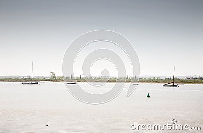 Image of landscape of river in england Stock Photo