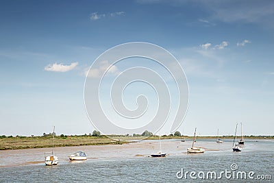 Image of landscape of river in england Stock Photo