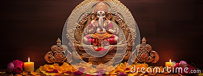 Laxmi Charan Paduka Lakshmi footprints diwali border frame Stock Photo