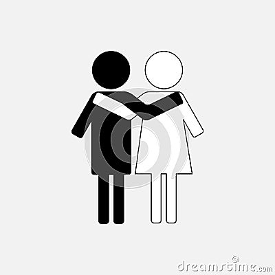 Image man and woman, relationship Stock Photo
