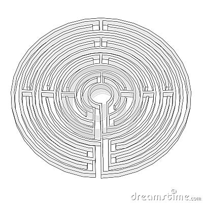 Image of maze - labyrinth Stock Photo