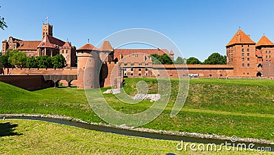 Image of medieval Malbork Castle Stock Photo