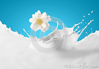 Image of milk splashes Stock Photo