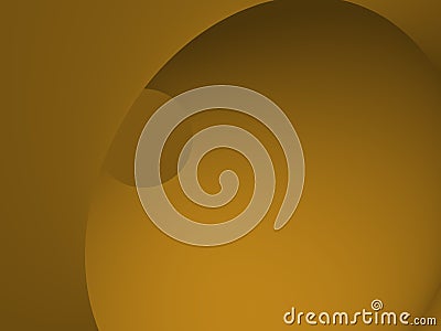 Pure and gold composition of curve shadows Stock Photo