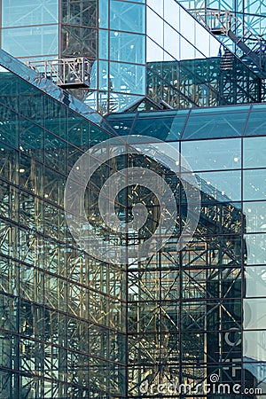 modern glass building construction in New York City USA Editorial Stock Photo