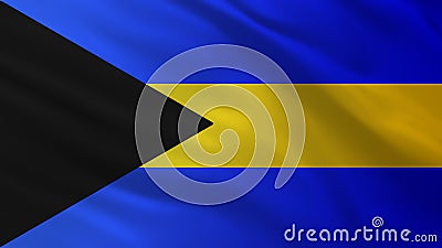 image of the national flag of the Bahamas Stock Photo