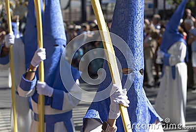 image of a nazarene in holy week Stock Photo