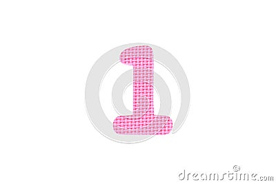 Image of number one, isolated on the white background Stock Photo