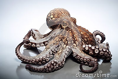 Image of an octopus on white background. Food., Undersea animals Stock Photo