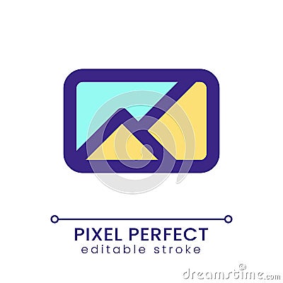 Image pixel perfect RGB color ui icon Vector Illustration