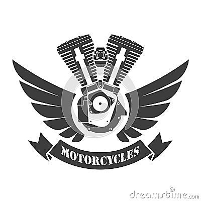 Motor sport symbol, illustration. Vector Illustration