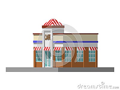 Image of a private house. vector illustration Vector Illustration