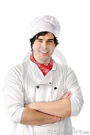 Professional chef man Stock Photo