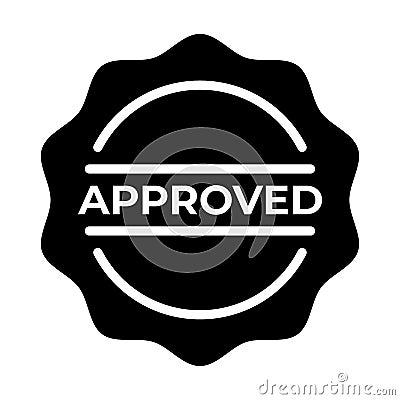 Quality seal of approval EPS vector file Vector Illustration