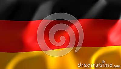 Image render of a flag of germany Stock Photo