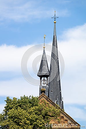 roofs of monastery Maulbronn south Germany Stock Photo