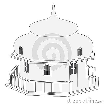 Image of russian house Stock Photo