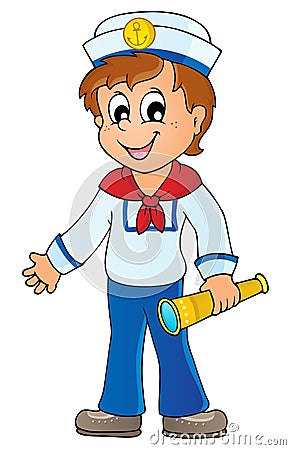 Image with sailor theme 1 Vector Illustration