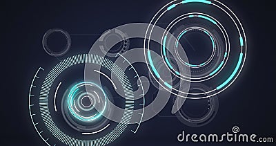 Image of scopes scanning and data processing Stock Photo