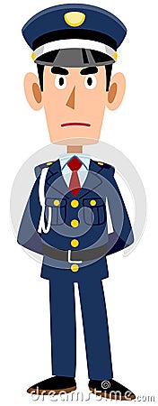 A Security guards guardsman Vector Illustration