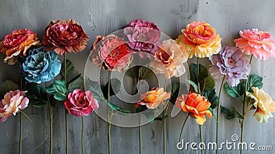 Vibrant Artificial Flowers for Decor and Gifting Stock Photo