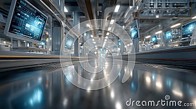 Exploring the Future of Autonomous Systems and Robotics in Smart Factory Environments Stock Photo