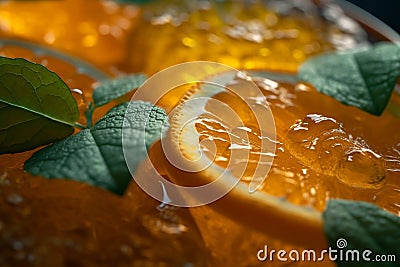 refreshing orange juice Stock Photo