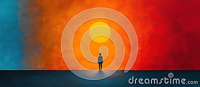 Exploring the Power of Meaningful Concepts: A Visual Depiction of Complex Ideas Through Symbolism and Metaphors Stock Photo