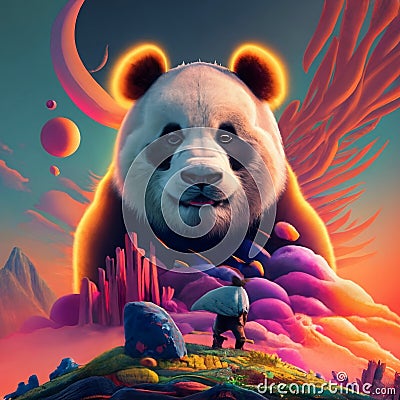 Magnificent King Kong Panda Stock Photo