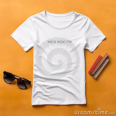 Comprehensive Front-and-Back T-Shirt Mockup Solutions for Your Unique Designs Stock Photo