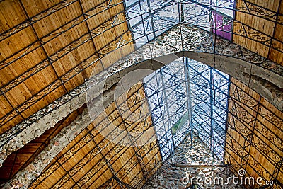 Ceiling Eaves at Bishops Castle Rye Colorado Editorial Stock Photo
