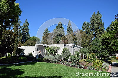 Tree shaded home in Laguna Woods, Caliornia Stock Photo