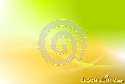 Gold Green Curve Abstract Background Vector Cartoon Illustration