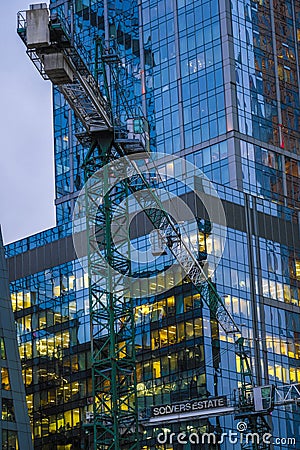 Image of Skyscraper under construction Editorial Stock Photo