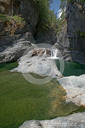 Image of the Sooke Potholes, BC, Canada Stock Photo