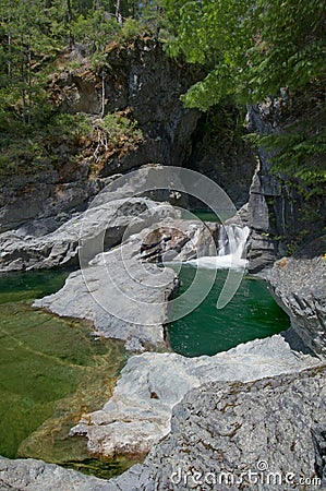 Image of the Sooke Potholes, BC, Canada Stock Photo